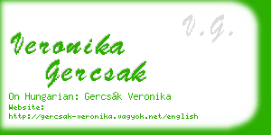 veronika gercsak business card
